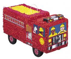 Pinata Feuerwehrauto Einsatzwagen LKW rot für Geburtstagsparty