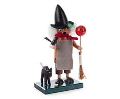 Dregeno Erzgebirge - Mini Rauchfrau Hexe mit Katze