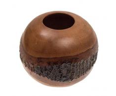 ROMBOL Vase, Holzvase, Höhe 15 cm, Deko, Dekoration, Dekovase, Holz