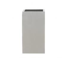 Stonefiber Pot quadratisch hoch H-S grau (40 x 40 cm, h 80 cm)