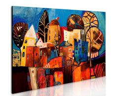 murando - handbemalte Bilder auf Leinwand Abstrakt 100x70 cm - 1 Teilig - Leinwandbilder - Wandbilder XXL - Kunst - Wandbild - Modern Farbe 0104-13