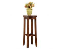 TIDLT Wohnzimmer Dekoratives Regal Massivholz Blumenstand Landung Eschenholz Kunsthandwerk Vase Regal (Color : A, Size : 35x35x80cm)