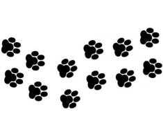 Sticker / Aufkleber für Fenster, Auto, Vinyl, Motiv Katzen- / Hundepfötchen