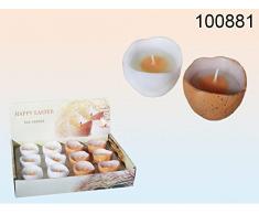 Eikerze -ca. 5,5 x 3,5 cm - Farbe weiß