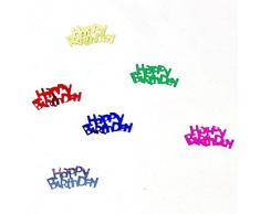 Konfetti Happy Birthday metallic, 14 g, bunt