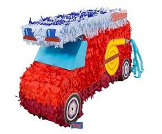 Folat 60933 Pinata Feuerwehr. Tolle Piñata zum Befüllen mit Konfetti, Süßigkeiten und kleinen Geschenken