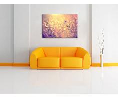 Bunte Gräser Pflanzen Natur Format: 120x80 cm auf Leinwand, XXL riesige Bilder fertig gerahmt mit Keilrahmen, Kunstdruck auf Wandbild mit Rahmen, günstiger als Gemälde oder Ölbild, kein Poster oder Plakat