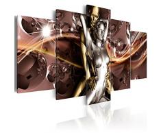 murando - Bilder 200x100 cm Vlies Leinwandbild 5 TLG Kunstdruck modern Wandbilder XXL Wanddekoration Design Wand Bild - Abstrakt Liebe Love Paar Leidenschaft h-A-0070-b-n