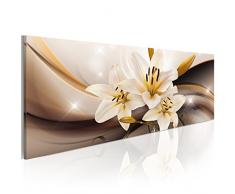 murando - Bilder 150x50 cm Vlies Leinwandbild 1 TLG Kunstdruck modern Wandbilder XXL Wanddekoration Design Wand Bild - Blumen Lilien Abstrakt b-C-0024-b-b