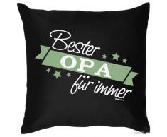 bedrucktes Fun Sofa Kissen: Bester Opa für immer - Geschenk Dekokissen Couchkissen Sofakissen Geburtstag Weihnachten Ostern