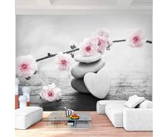 Fototapete Feng Shui Blumen - Vlies Wand Tapete Wohnzimmer Schlafzimmer Büro Flur Dekoration Wandbilder XXL Moderne Wanddeko - 100% MADE IN GERMANY - 9430010c