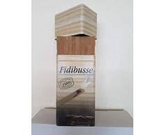 Fidibusse Brunner Geschenkdose incl. 50 Stück + 350 Stück im Karton zum Auffüllen + Kaminglas Reiniger Gel mit Bürste, 1 Flasche á 200ml