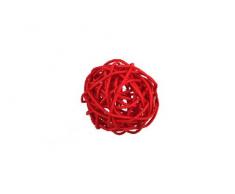 Bellaflor Rattanball rot 7cm 18 Stück
