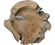 MC Exclusive Teakholz Schale ca. 40 cm massives Wurzelholz Natur 2. Wahl