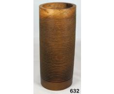 Holzfürdieewigkeit 632 Holzvase Eiche gräuchert ca. 26,6 x 11,0 cm