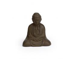 Abbott Collection Gartenskulptur Buddha, Gusseisen, Braun