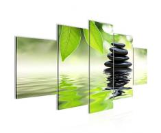 Bilder Feng Shui Steine Wandbild Vlies - Leinwand Bild XXL Format Wandbilder Wohnung Deko Kunstdrucke - MADE IN GERMANY - Fertig zum Aufhängen 501153a