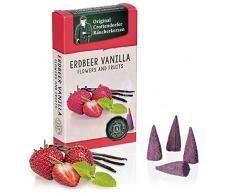 Crottendorfer Räucherkerzen Flower & Fruits - Duft: Erdbeer-Vanilla - Größe: M - 24 Stück - Made in Germany