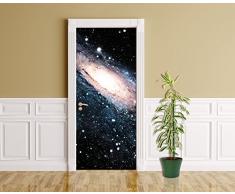 Türaufkleber - Spiral Galaxie III - 90 x 200 cm - selbstklebend - Türpanel - Aufkleber - Türbild - Tür - Bild - Foto - Tapete - Türtapete - Türposter - Türfolie - Türklebefolie - Bild für Tür - Nebel - Spiralmuster -