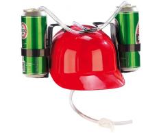 infactory Trinkhelm: Bierhelm mit 2 Dosenhaltern und Trinkschlauch (Trinkerhelm)