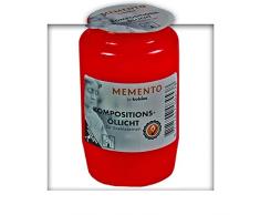 KiesKönig Kompositions Öl-Lichter, Nr.3 rot Grablicht Grabkerze Grablaterne 60 Stück