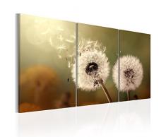 murando - Bilder 120x60 cm Vlies Leinwandbild 3 Teilig Kunstdruck modern Wandbilder XXL Wanddekoration Design Wand Bild - Pusteblume Blumen Natur Foto b-B-0117-b-e