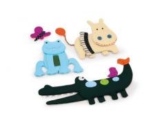 Small Foot Company Wandsticker Dekosticker 4 Freunde, Karton, Mehrfarbig,