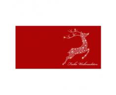 10er Pack Geschenkkarten mit Umschlag "Frohe Weihnachten" Rentier Weihnachtskarte Geschenkanhänger Anhänger Klappkarte