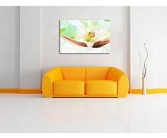 bezaubernde Lilienblüte Format: 100x70 auf Leinwand, XXL riesige Bilder fertig gerahmt mit Keilrahmen, Kunstdruck auf Wandbild mit Rahmen, günstiger als Gemälde oder Ölbild, kein Poster oder Plakat