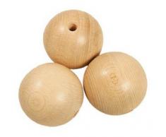 Holzkugeln halbgebohrt, Größe 15mm, 50 Stück