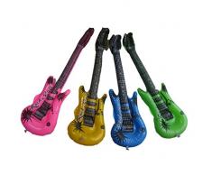 Aufblasbare Gitarren, Party-Zubeh�r, 4 St�ck, zuf�llige Farbe