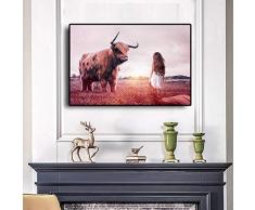 Kunstdruck Familie Mit Leinwandbildern Skandinavische Poster Und Drucke Wandbild Für Wohnzimmer Tiere Und Menschen