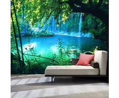 murando - Fototapete Natur 300x210 cm - Vlies Tapete - Moderne Wanddeko - Design Tapete - Wandtapete - Wand Dekoration - Landschaft Wasserfall c-B-0132-a-a