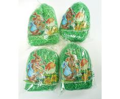 4 Beutel Ostergras a 40 Gramm = 160 Gramm saftig grünes Ostergras von Brauns Heitmann, Ostern, Osterdeko, Osternester, Osterkörbe