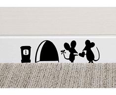 Black Country Vinyls Wandsticker, Vinyl, Schwarz, 18 cm L X 7 cm W