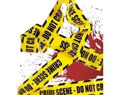 TK Gruppe Timo Klingler Absperrband Absperrung Band 6,1 Meter ALS Dekoration Deko an Halloween Halloweendeko Party (Crime Scene)