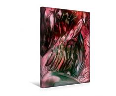 Premium Textil-Leinwand 30 x 45 cm Hoch-Format Blumen abstrakt - Encaustic | Wandbild, HD-Bild auf Keilrahmen, Fertigbild auf hochwertigem Vlies, Leinwanddruck von Ulrike Kröll