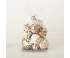 Home Collection Potpourri Streu XL Maritim Kugeln Creme/braun Deko Kugeln