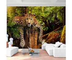 Fototapete Leopard Afrika 352 x 250 cm Vlies Wand Tapete Wohnzimmer Schlafzimmer Büro Flur Dekoration Wandbilder XXL Moderne Wanddeko - 100% MADE IN GERMANY - Runa Tapeten 9201011a