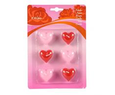 KBO35003 Herzkerzen, 6 Stück