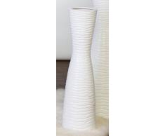Casablanca Vase Tamera Keramik,weiß,H.58/D.14