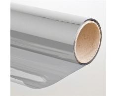 Sonnenschutzfolie mit Spiegeleffekt 91 x 300cm Silber Selbstklebend