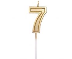 URAQT Geburtstag Zahl Kerzen, Gold Glitzer Geburtstagskerzen, Dekorative Geburtstagstorte, Hochzeitsparty, Abschlussfeier Usw 7.