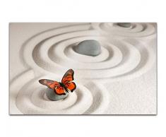 Acrylglasbilder 80x50cm Wellness Spa Sand Feng Shui Steine Schmetterling Meer Acryl Bilder Acrylbild Acrylglas Wand Bild 14H1000