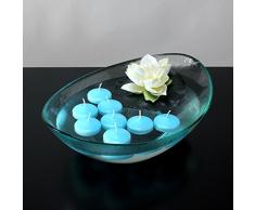 Kerzen Schwimmkerzen Teelichter türkis blau 4 x 8er-Pack