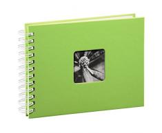 Hama Fotoalbum Spiralalbum (50 weiÃe Seiten, 25 Blatt, GrÃ¶Ãe 24 x 17 cm, mit Ausschnitt fÃ¼r Bildeinschub, Fotobuch) kiwi