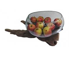 Kenai-Deko Liqva Schale XL B-Ware, Dekoglas XL,Wurzelholz GlasSchale XL, LiqvaSchale XL,Gamal Schale XL,Root Molten Schale XL, Wurzelglas XL,Kaffeebaum Vase XL, Blumenvase XL, Design vase XL