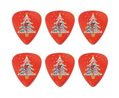 Weihnachtsbaum mit Kerzen Neuheit Guitar Picks Medium Gauge - 6er-Set