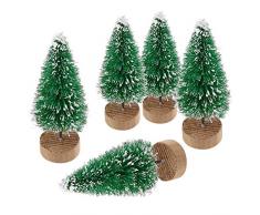 YWCTing ILOVEDIY 10Stück Weihnachtsbaum Künstlich Klein Weihnachtsdeko 4.5cm 6.5cm 12.5cm (Grün, Höhe 4.5cm-10Stück)