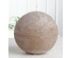 Rustik-Kugelkerze, 10 cm Ø, sand